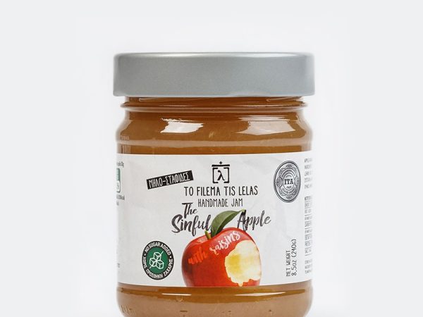 To Filema Tis Lelas Μαρμελάδα Μήλο με Σταφίδες χωρίς ζάχαρη “The Sinful Apple” 240gr