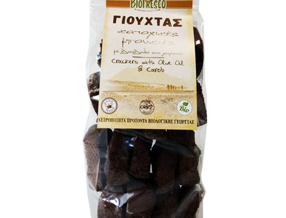 Παξιμάδι με Χαρούπι & Ελαιόλαδο Bio 330g- ‘’Γιούχτας Κρήτης’’