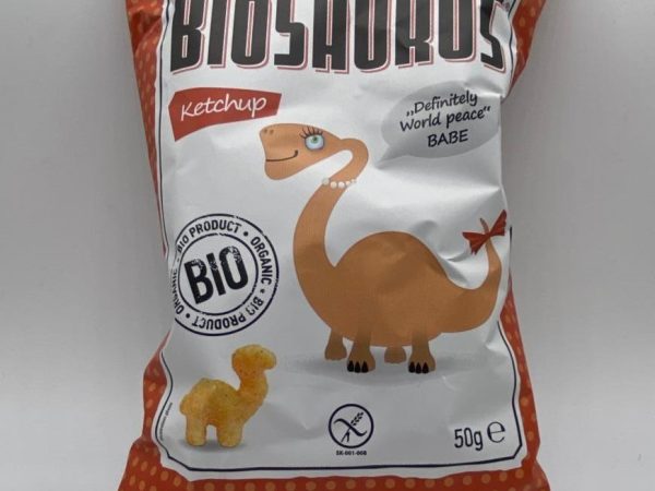 Biosaurus Βιολογικά Γαριδάκια χωρίς Γλουτένη με Κέτσαπ 50g- ‘’McLloyd's''