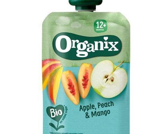 Πουρές Μήλο, Ροδάκινο & Μάνγκο Βio 100g- ‘’Organix’’
