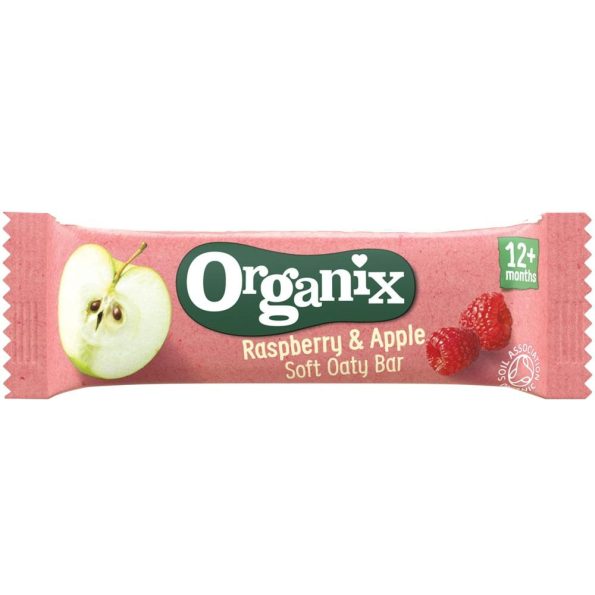 Μαλακή Μπάρα Βρώμης με Σμέουρο & Μήλο Βio 23g – ‘’Organix’’